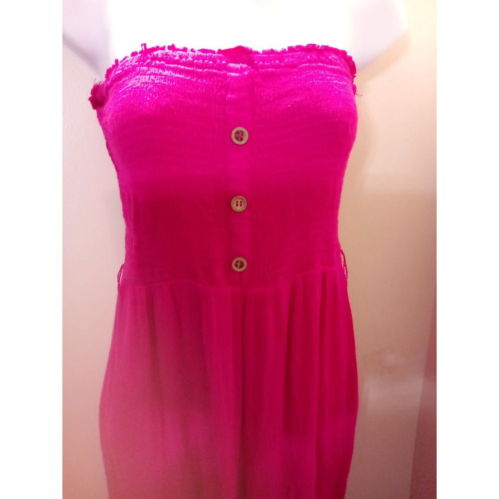 EE SOME JUMPSUIT PRE-OWNED PINK SIZE MEDIUM WIDE LEGS OPEN SIDE - Picture 3 of 6